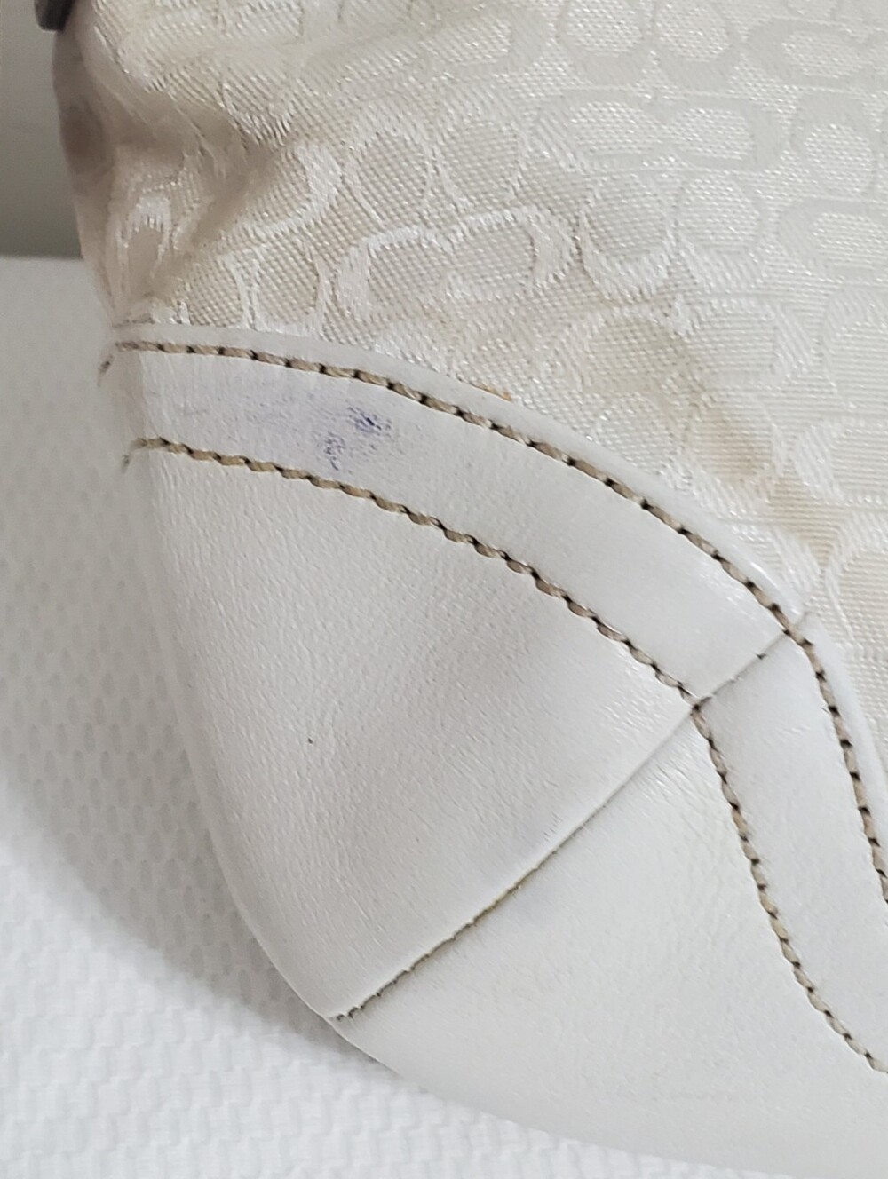 Coach 6351 Cream Signature Canvas Soho Hobo Y2K - Picture 11 of 14